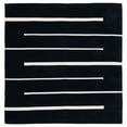 thumbnail image 5 of SAFAVIEH Montauk Oswald Geometric Striped Cotton Area Rug, Black/Ivory, 6' x 9', 5 of 9