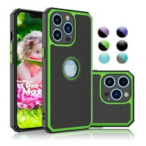 Njjex Shock Absorbing Silicone Rugged Cell Phone Case iPhone 13 Pro Max, Green