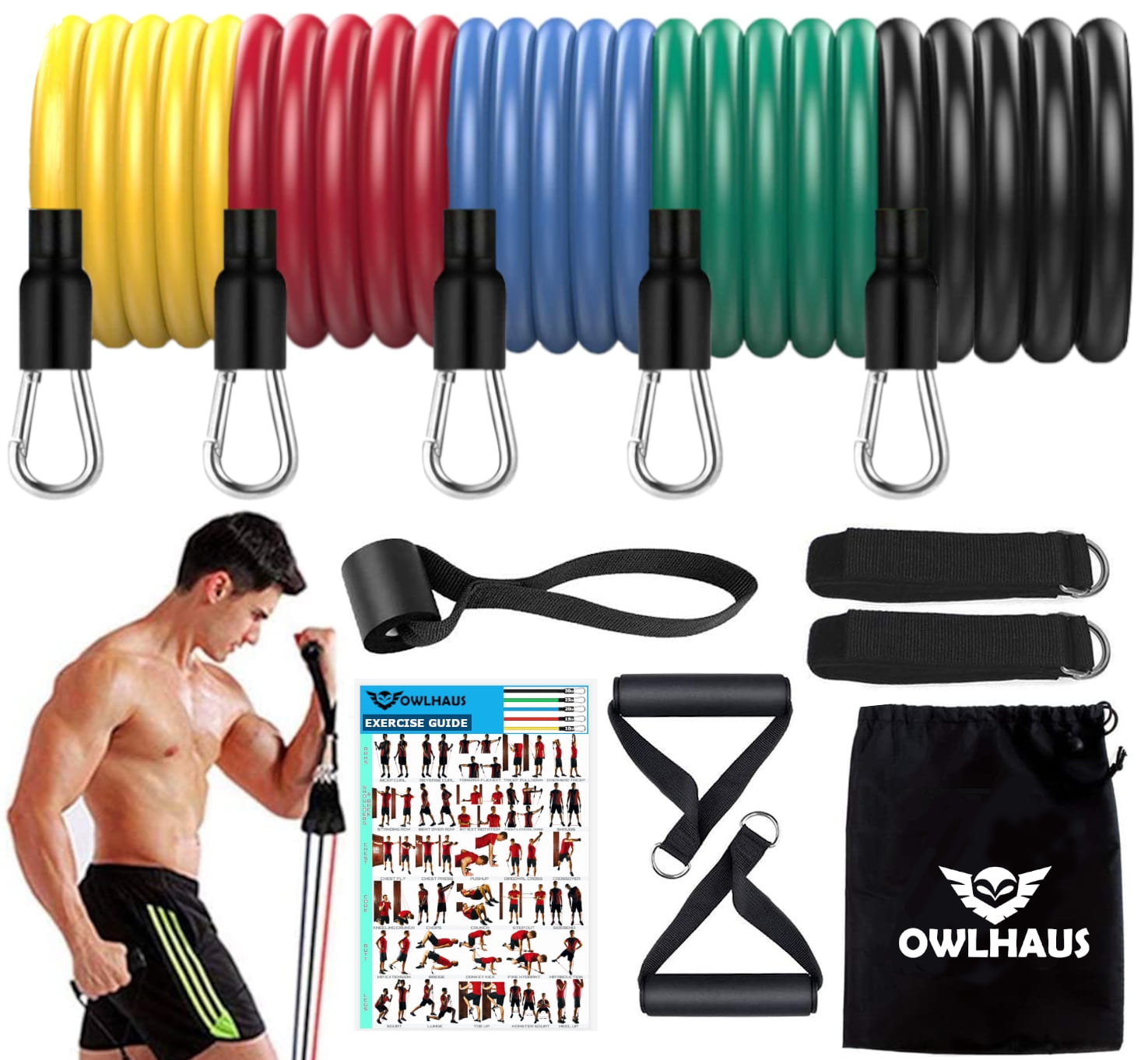 Physical Therapy Resistance Band Set Target Non-Latex Resistance