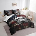 thumbnail image 3 of Homewish Safari Bear Paws 7-Piece Bedding Comforter Set,American Flag Print King Bedding Sets,Rustic Western Bed Sheets For Kids,Breathable Home Decor, 3 of 8