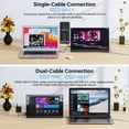 thumbnail image 2 of Portable Monitor Second Screen Travel 15.6" FHD IPS Laptop Screen Extender External Display USB-C HDMI Work Office Gaming for Windows Mac Android, 2 of 8