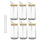 thumbnail image 1 of 6 pcs 16 oz Beer Can Glass with Lid and Straw, Can Glass Beer Cans c, 1 of 5