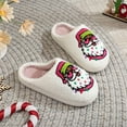 thumbnail image 2 of BERANMEY Cute Christmas Slippers for Women & Men Plush Fuzzy Holiday House Slippers Warm Cozy Family Matching Slippers Non-Slip Sole Great Christmas Gift, 2 of 8