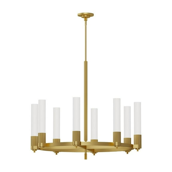 CH416108BG-Alora Lighting-Rue - 8 Light Chandelier-33.63 Inches Tall and 38 Inches Wide-Brushed Gold Finish