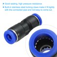 thumbnail image 4 of Uxcell 1/4 Inches Push to Connect Fittings, 10Pcs Plastic Air Line Fitting Quick Release Pneumatic Connectors, 4 of 6