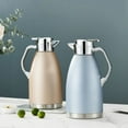 thumbnail image 3 of Temperature Retention Thermal Coffee Carafe, Leak Proof Lid Prevents Accidents, Press Button Technology Enables Effortless Pouring (2.3L, Local Gold), 3 of 6