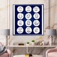 thumbnail image 2 of Designart 'Zodiac Diagram & Signs On Blue' Modern Framed Canvas Wall Art Print, 2 of 4