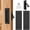 Matte Black, variant on 3 Piece Pocket Door Handles and Edge Pull Set, 6 Inch 304 Stainless Steel Recessed Flush Hardware with Screws, Matte Black