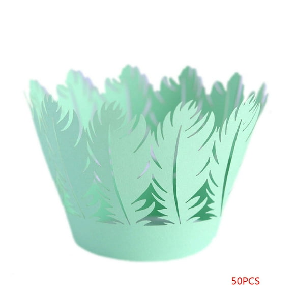 50pcs Cupcake Wrappers Artistic Bake Cake Paper Cups Cut liner baking cup Holllow Cut liner Cut Liner Baking Cup Muffin Case Trays