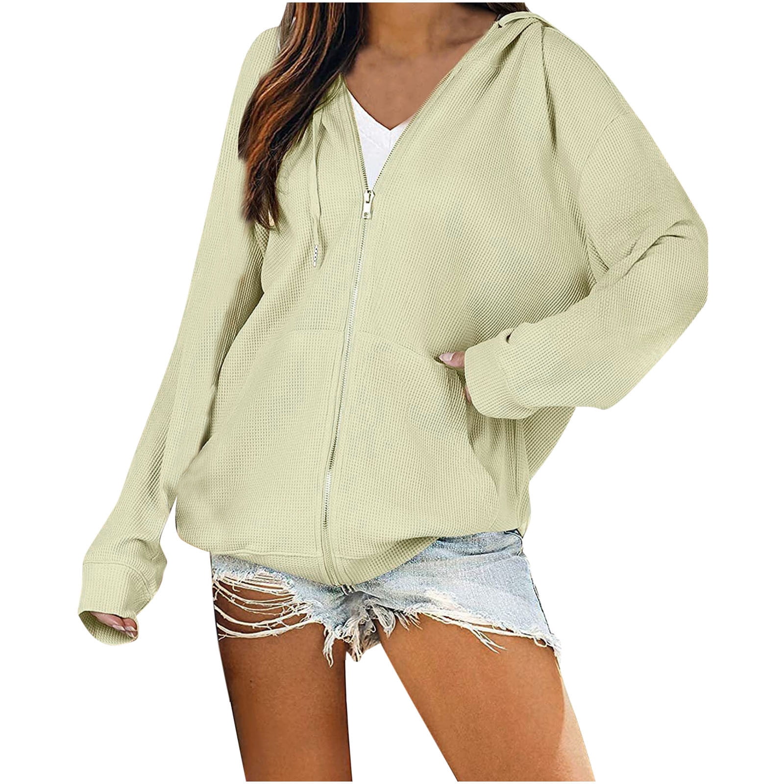 QUYUON Cute Cardigans Discount Long Sleeve Printed Cardigans for