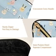 thumbnail image 5 of FORMRS Makeup Bag Travel Cosmetic Organizer for Women Fold Flat Zipper Pouch with Handle, Blue Rabbits, 5 of 8