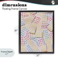 thumbnail image 4 of Stupell Industries Contemporary Retro Color Candy Dots Black Floating Frame Canvas Art, 17 x 21, by LISH Creative, 4 of 8
