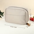 thumbnail image 5 of Unique Bargains Women Cosmetic Bag Pouch Portable Large Capacity Makeup Bag Beige, 5 of 7