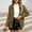 czb# Brown507, variant on CUZIBR Women Jacket Casul Zip Up Long Sleeve Lightweight Wool Coat Stand Collar Soft Cozy Solid Color Fall Winter Thick Warm Outwear,Beige,L