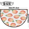 thumbnail image 5 of Welcome Half Round Door Mat Hand Drawn Peach Washable Home Kitchen Art Restaurant Office Floor Mats Non Slip and Durable Doormats Decor 18x30 Inch, 5 of 6