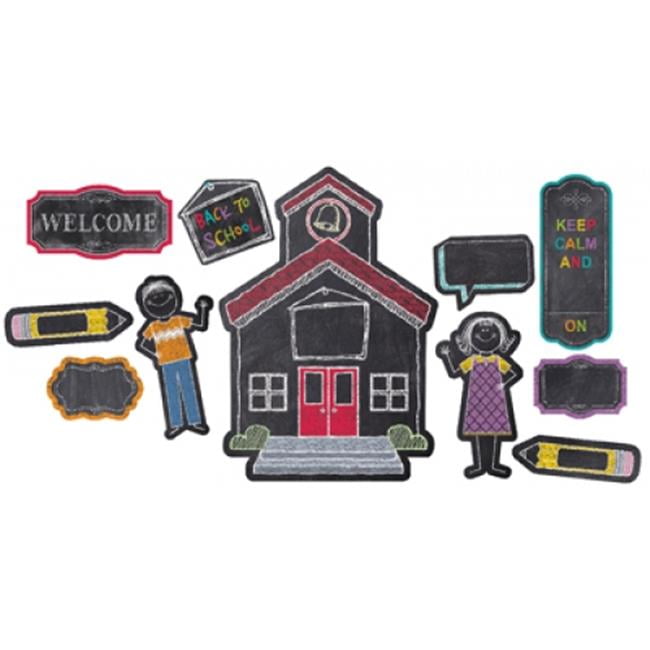 Schoolhouse Charm Bulletin Board Set - Walmart.com