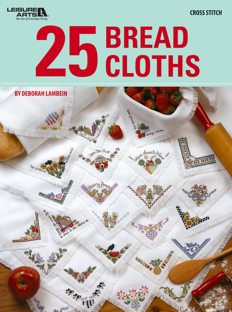 Leisure Arts 25 Bread Cloths Bk