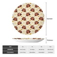 thumbnail image 2 of Kdxio Fall Turkey Bone China Decorative Plate Ceramic Decorative Plate for Home Office Wall Stand Decorative Plates for Home Bedroom-8in, 2 of 6