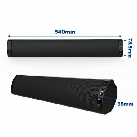 Sound Bars for TV Strong Bass Wired and Wireless Audio Speakers for TV Audio Bar FM TF Support 3.5mm Fiber RCA Suspension &