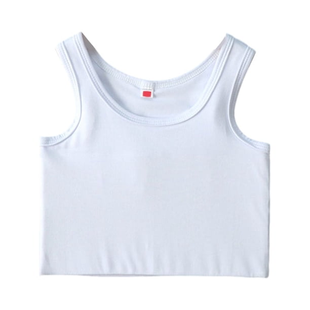 Qarigey Chaleco corto para mujer, camisetas sin mangas para verano, ropa interior sin mangas, sin costuras, talla S-5XL, Jersey transpirable, Ropa interior Blanco/2XL