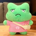 thumbnail image 3 of Juguetes de peluche de rana Kawaii para niña, vestido encantador, muñecas de rana recubiertas, almohada de rana suave y Linda, regalo de cumpleaños, novedad de 30cm, 3 of 5