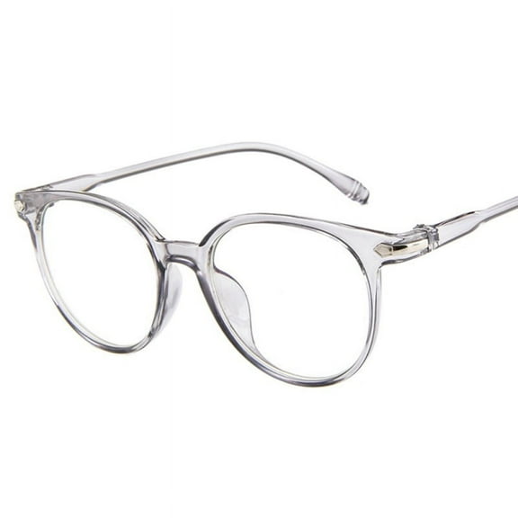 Women's Stylish Oval Candy Color Non-prescription Eyeglasses Clear Lens Eyewear
