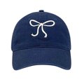 thumbnail image 2 of RXIRUCGD Women's Baseball Cap Adjustable Classic Low Printed Unconstructed Plain Cap Hat( Navy ), 2 of 3