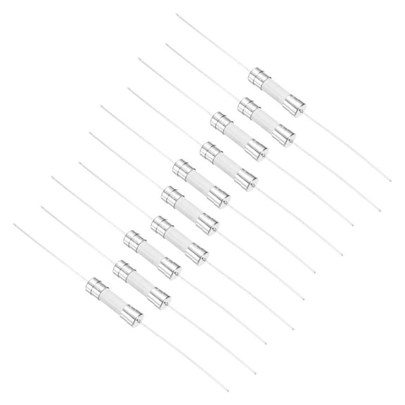 Uxcell 10Pcs Time Delay Fuse Wire Ceramic Fuses 5mm x 20mm 250V T4A