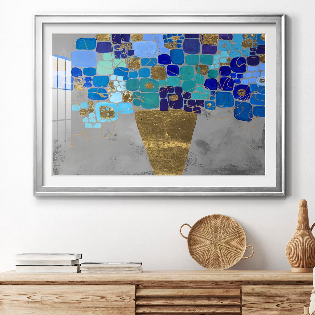Blue Love Premium Framed Print - Ready to Hang