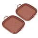 thumbnail image 4 of Revestimientos antiadherentes con asas para cocinar de forma segura y sencilla Cestas para freidoras de silicona marrón, 4 of 8