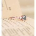 thumbnail image 2 of Vintage round cut salt and pepper Lab diamond engagement ring|Art deco rose gold Plated promise ring, 2 of 5