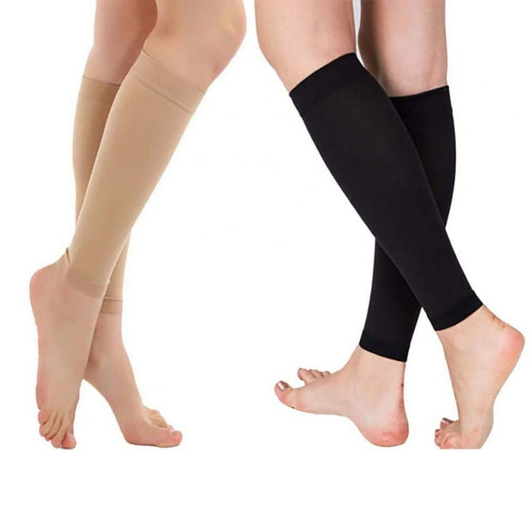 1Pair Long Stocking Elastic Leg Support Leg Shin Socks Varicose Vein  Fatigue Relief Leg Warmer Compression Calf Sleeve Sock