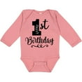 thumbnail image 3 of Inktastic 1st Birthday One Year Old Girls Girls Long Sleeve Baby Bodysuit, 3 of 5