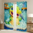 thumbnail image 2 of Erosebridal Singing Alligator Curtains for Living Room,Cartoon Animal 30%-50% Blackout Curtains Set of 2 (38x45),Curtains Pack of 2 (38x45),Kawaii Room Decorative, 2 of 6