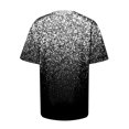 thumbnail image 5 of TSADFHJI Chandails pour Femmes en Coton Mode Décontractée pour Femmes Dégradé à Paillettes Imprimé Col Rond T-Shirt Ample, 5 of 5