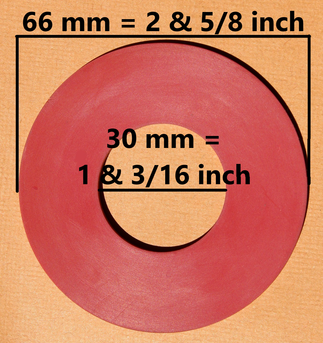 Kohler Flush Valve Seal Kit 66mm x 30mm By NuFlush (3 pack)