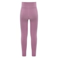 thumbnail image 2 of Sxiwei Kids Yoga Dance Pants Sport Athletic Leggings Girls Stretchy Jogging Sweatpants with Pockets Dusty Pink 120, 2 of 8