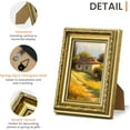 thumbnail image 5 of CozyNestFinds 4x6 Picture Frame with Real Glass, Ornate Vintage 4 x 6 Photo Frames for Wall Decor or Tabletop Display, Gold, 2 Pack, 5 of 10