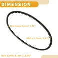 thumbnail image 4 of Cinturón de transmisión Unique Bargains V-Belt para Italjet Jet-Set 50 2002-2003, 4 of 7