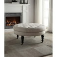 thumbnail image 1 of Bowery Hill Round Ottoman in Natural, 1 of 1