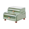 thumbnail image 1 of Caja De Almacenamiento De Cubiertos De Doble Capa, Caja De Drenaje Para Tazones, Platos, Palillos Con Tapa, Caja De Almacenamiento De Vajillas De Plástico De Grado Alimenticio, 1 of 8