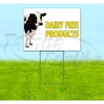 thumbnail image 1 of Dairy Free Products (18" x 24") Yard Sign, Includes Metal Step Stake, 1 of 6