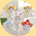 thumbnail image 2 of Greeniant Gorro de conejo y gato bonito y divertido de poliéster con orejas, accesorio Adorable para mascotas, peluca de melena de león para Ropa para mascotas Gorro Conejito M, 2 of 6