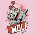 thumbnail image 2 of Girls Minecraft Wolf T Shirt, 2 of 4