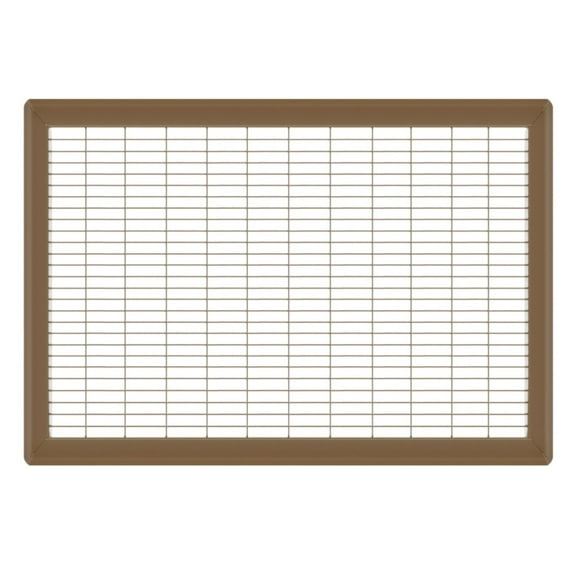 Imperial RG0769 Heavy Duty Brown Floor Grille - 14inch x 24inch Duct Opening