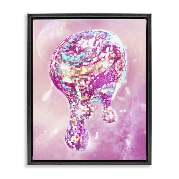 Stupell Industries Eclectic Black Floating Frame Canvas Art, 17 x 21, by Ziwei Li