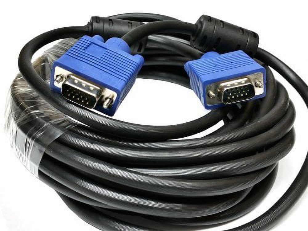 Câble VGA 15 Broches Avec Jack Audio 5m - PC Ordinateur Portable Vers TV HD LCD LED Plasma