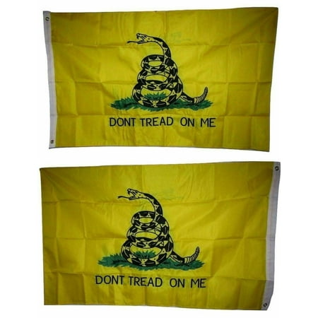 3'x5' ft, Gadsden Don't Tread on Me Flag US USA | DOUBLE SIDED Embroidered