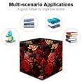 thumbnail image 2 of Rose Foldable Storage Baskets with Handle, 10.8"x10.5"x10.6", Large Capacity - Organizer Bins for Clothes Storage, Storage Cubes, 2 of 6