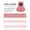 thumbnail image 7 of Happy Cherry Toddler Lightweight Coat Infant Bear Outerwear Baby Boys Hoods Coat Baby Girls Padded Puffer Jackets for Autumn Outdoor Spring 4-5 Years Pink, 7 of 7